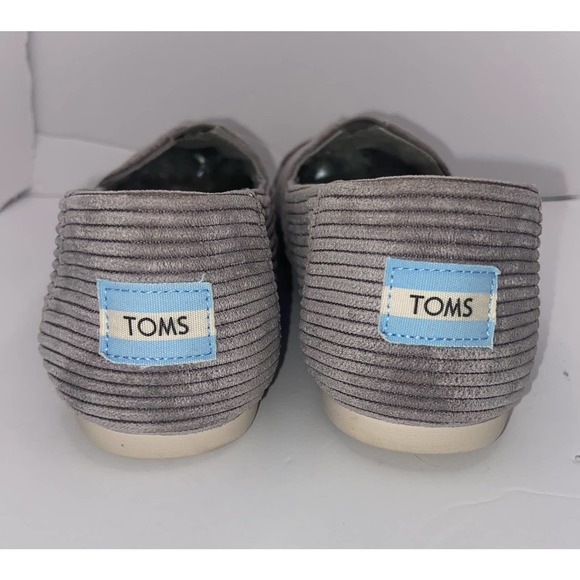 TOMS Women's Seasonal Classic Alpargata GrayShoes Size 7 - Picture 5 of 9
